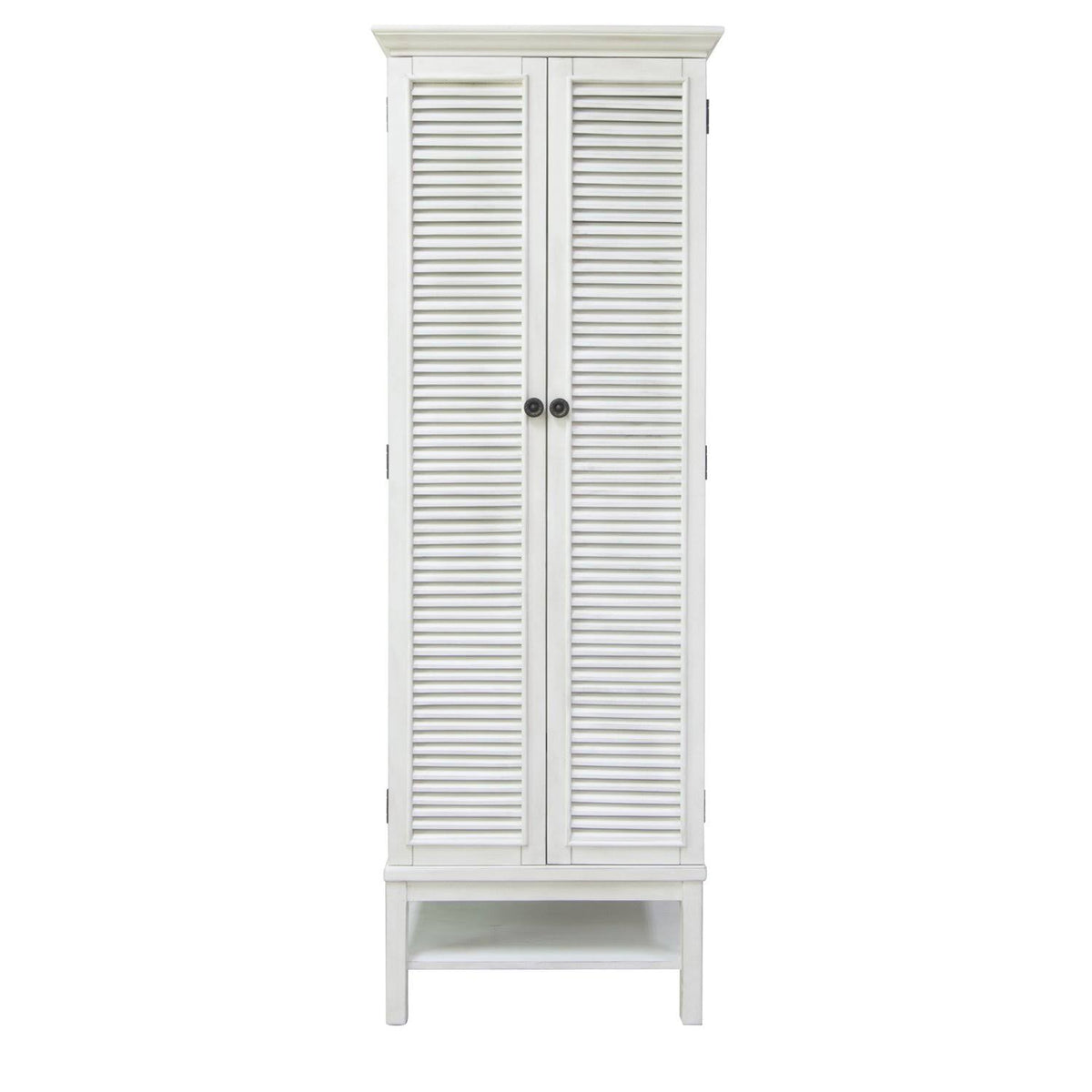 White 2 Door Tall Storage Cabinet J372