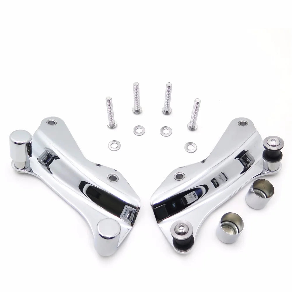 Chrome Motorcycle 4-point Docking Hardware Kit with Cover O73954