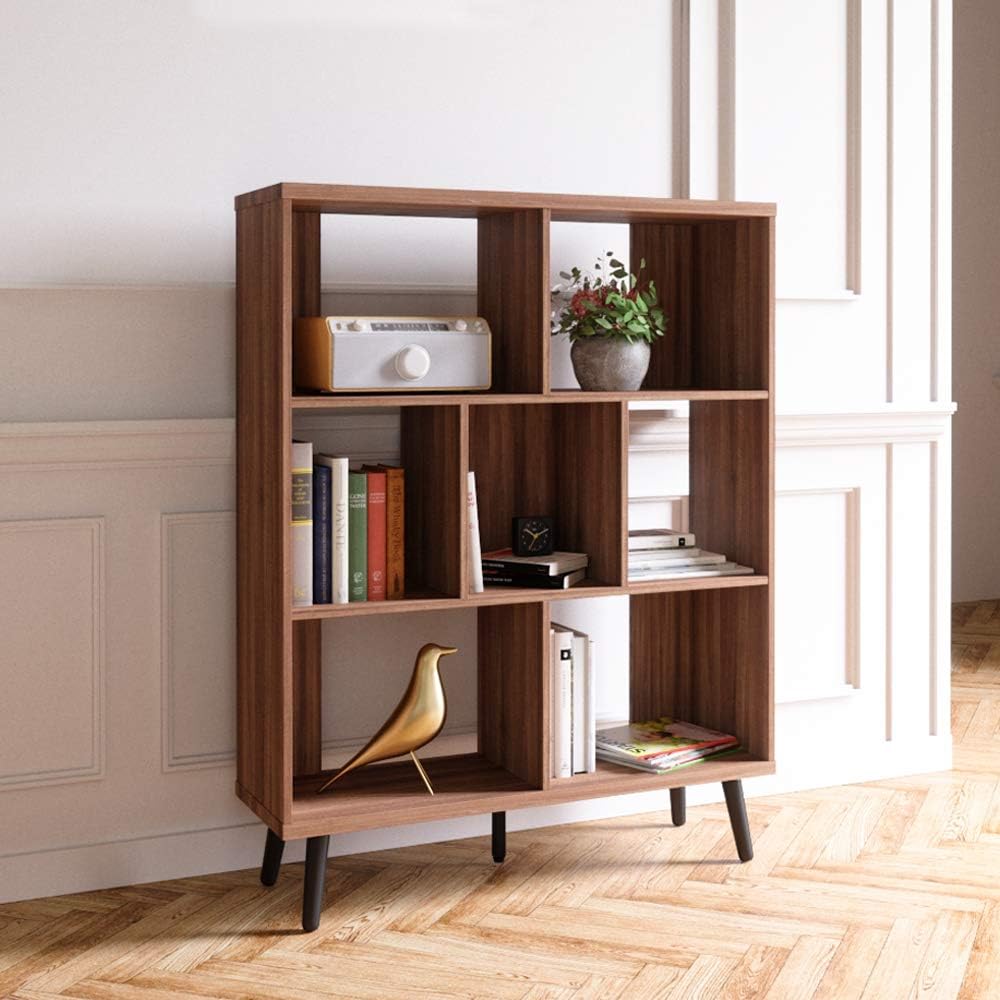 Light Gray 7 Cube Bookshelf P37640