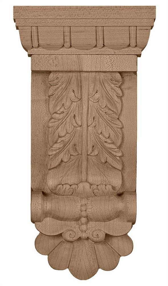 5 1/8x22W x 2 3/4x22D x 9 3/4x22H Maple Corbel P99319