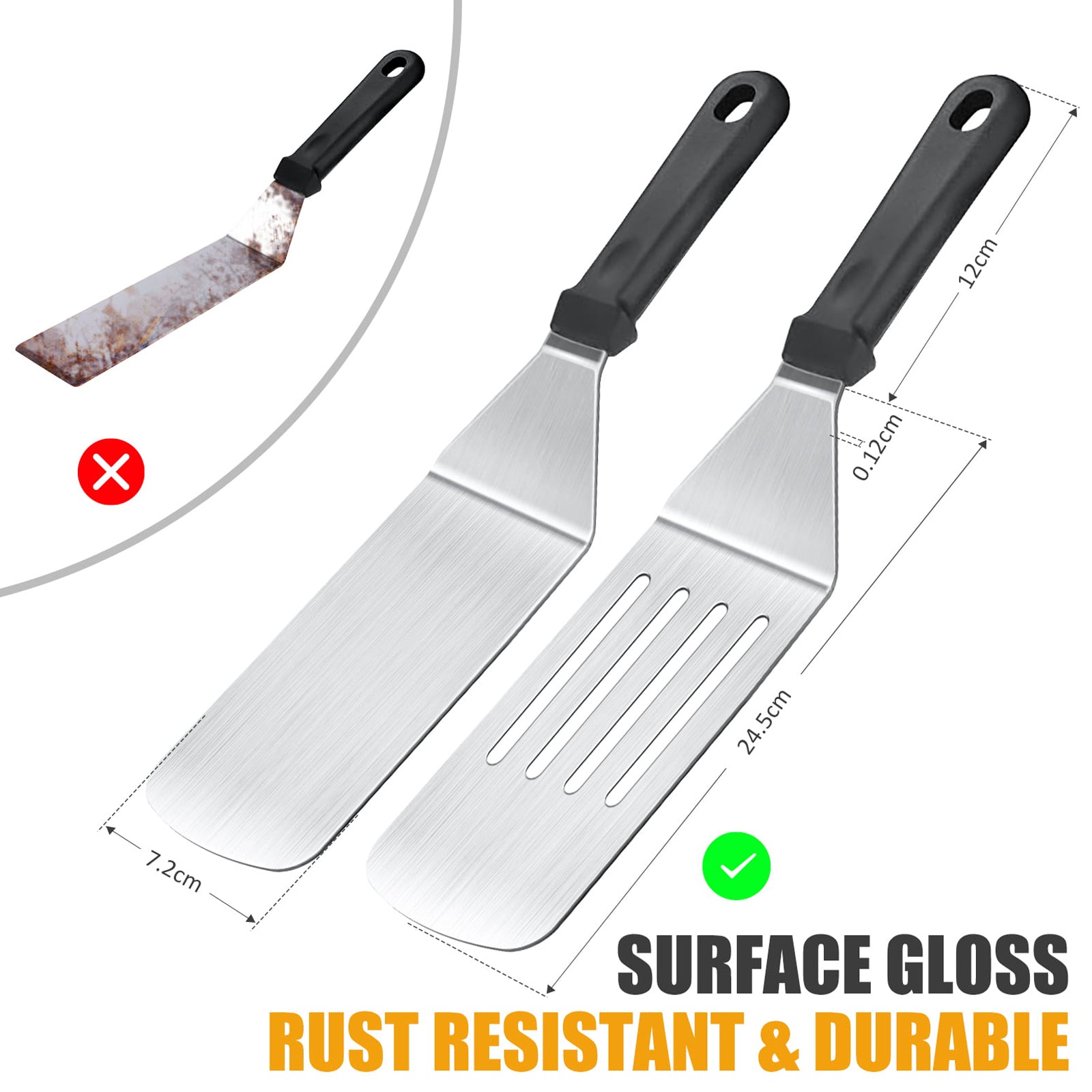 20 Pcs Griddle Grill Spatula Accessories Kit J575527