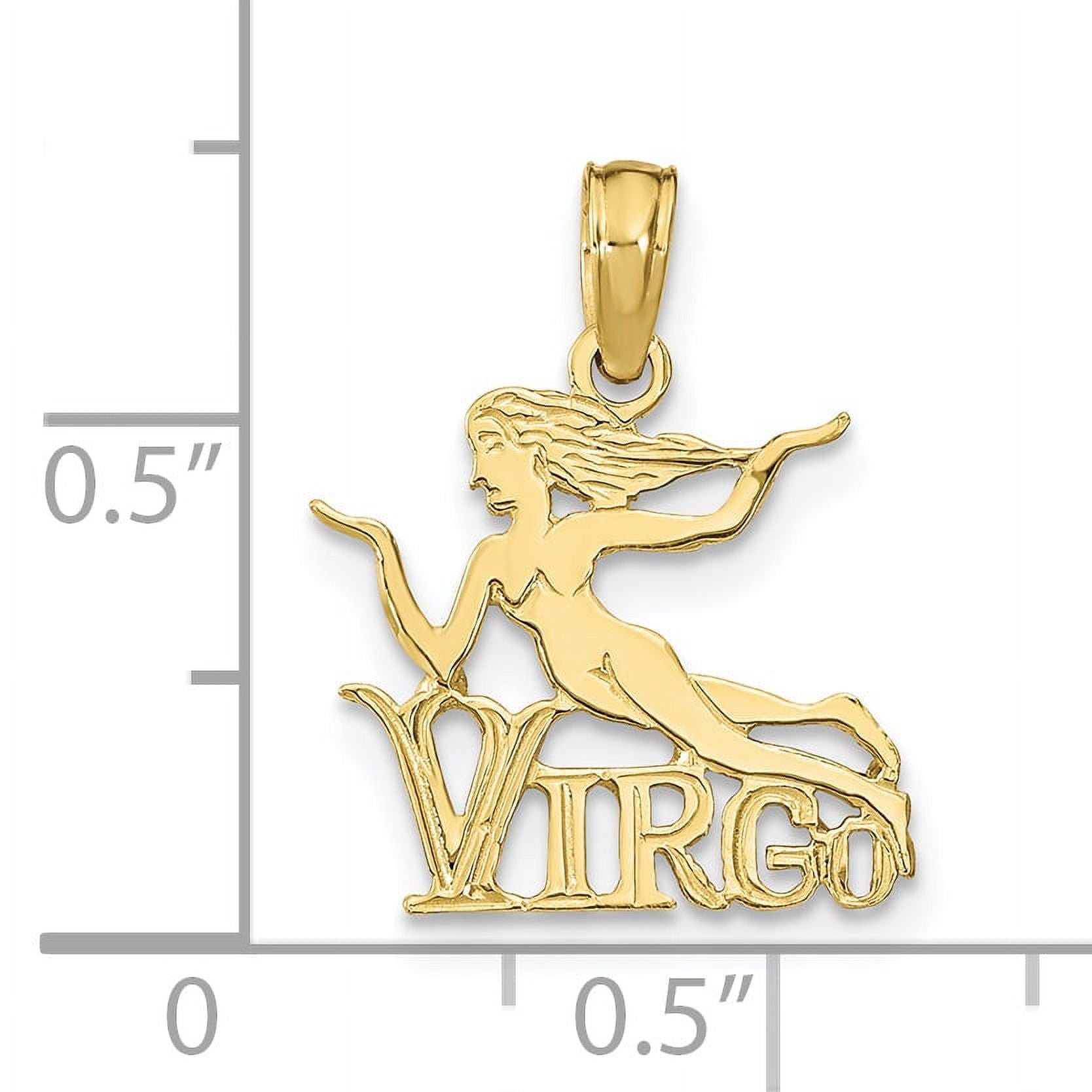 10K Yellow Gold Virgo Charm R986143
