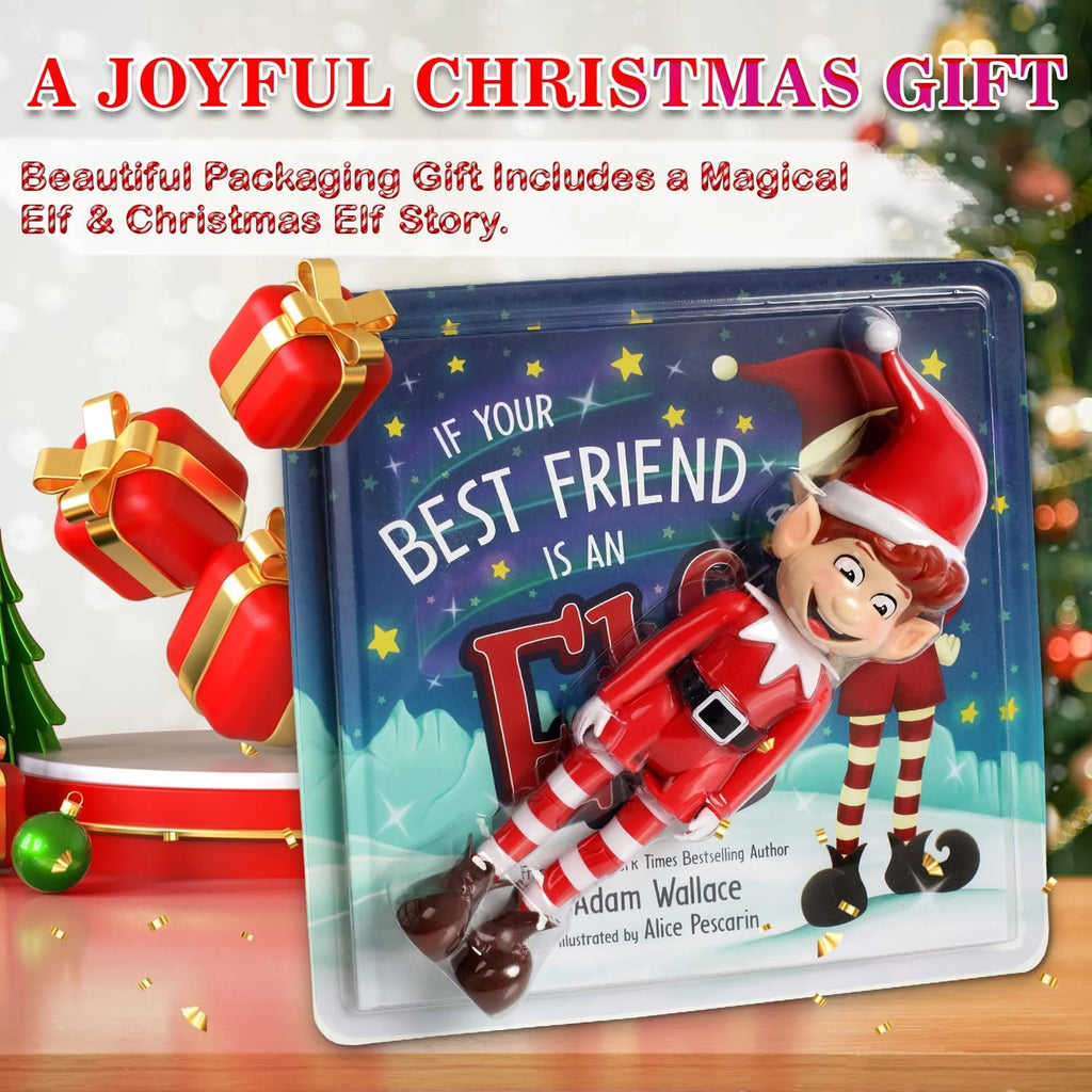 10in Elf Doll Toy with 40 Page Hardcover Book X31733
