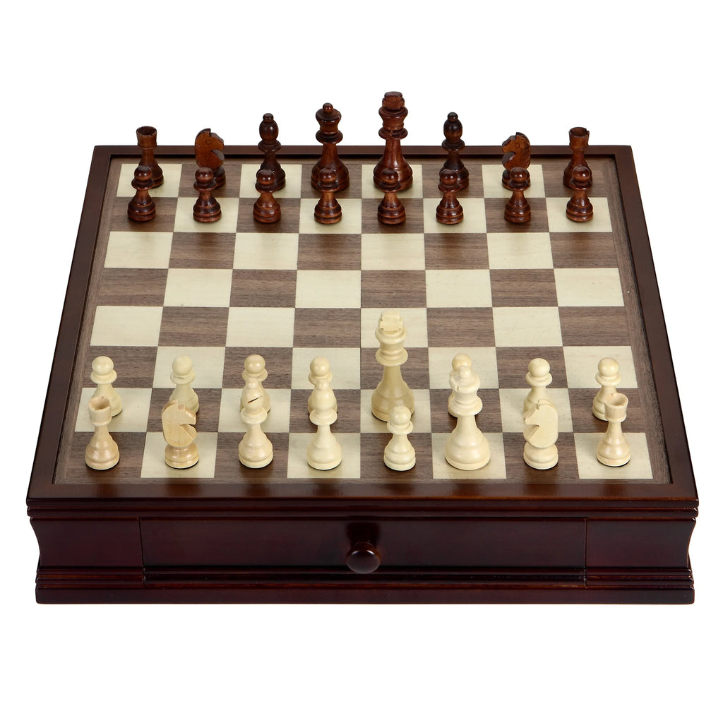 Wood Chess and Checkers Set T86569