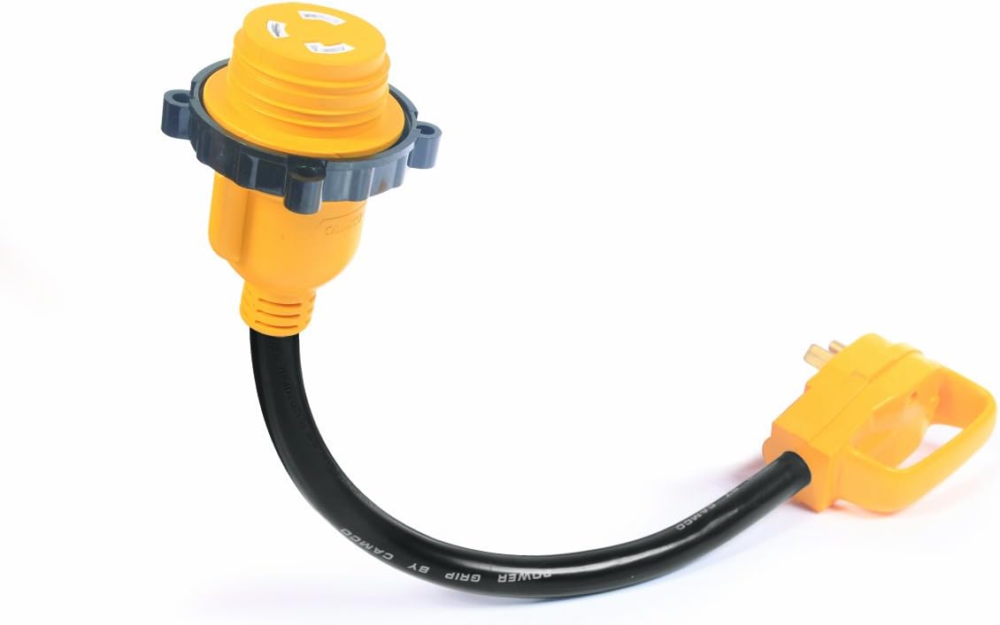 18" 30 AMP Standard Male / 90 Degree Locking Female Adapter Pack of 2 R223355