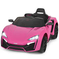 Pink 12V Electric Ride on Car with Lights MP3 T704