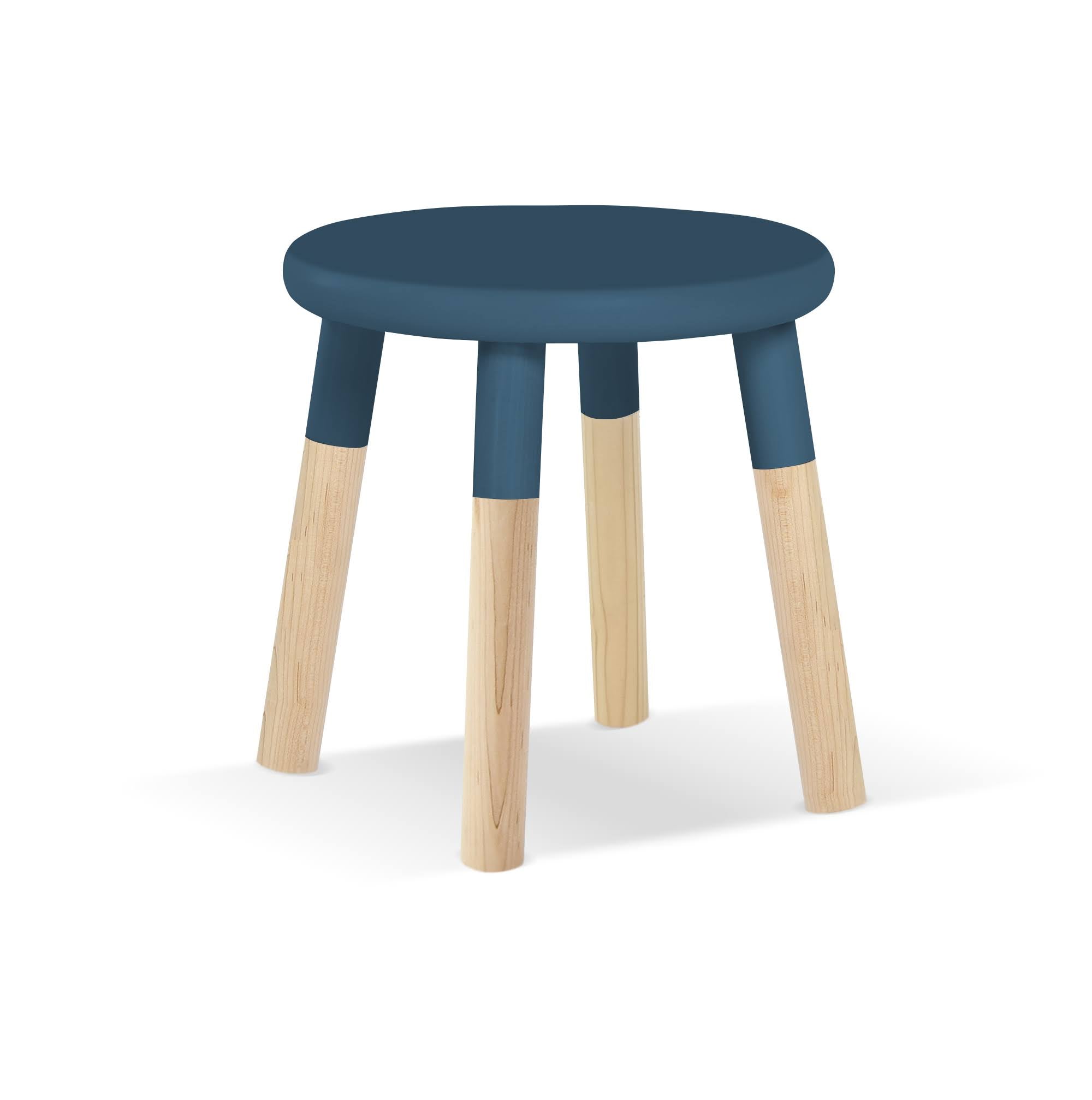 Kids Chair, Set of 2, Maple, Deep Blue I345039