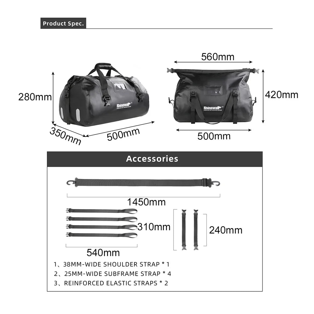 Motorcycle Rearseat Bag 45L Y72112