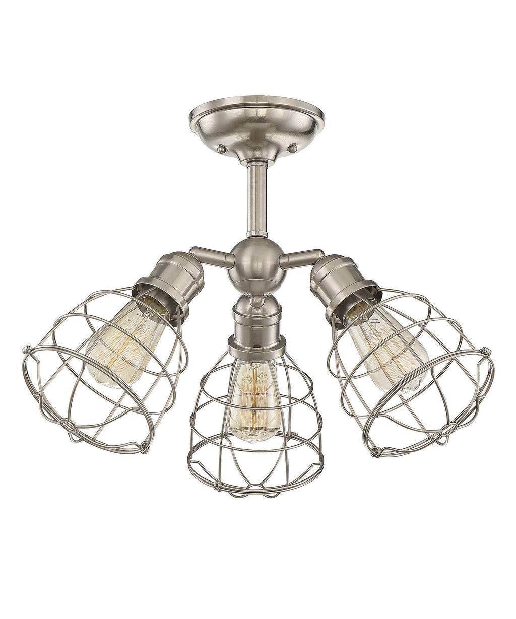 Satin Nickel 3 Light Adjustable Semi-Flush K52710