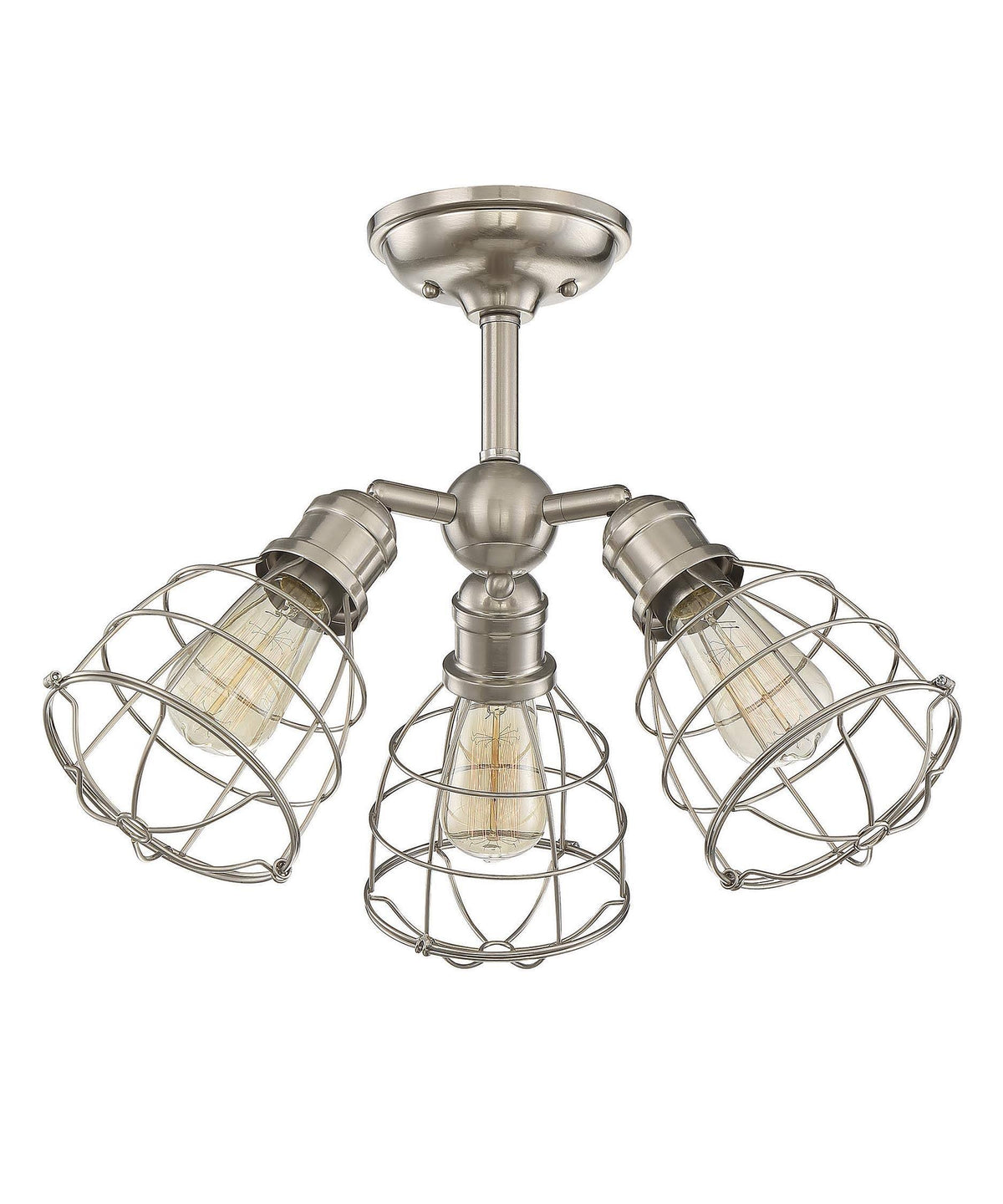 Satin Nickel 3 Light Adjustable Semi-Flush K52710