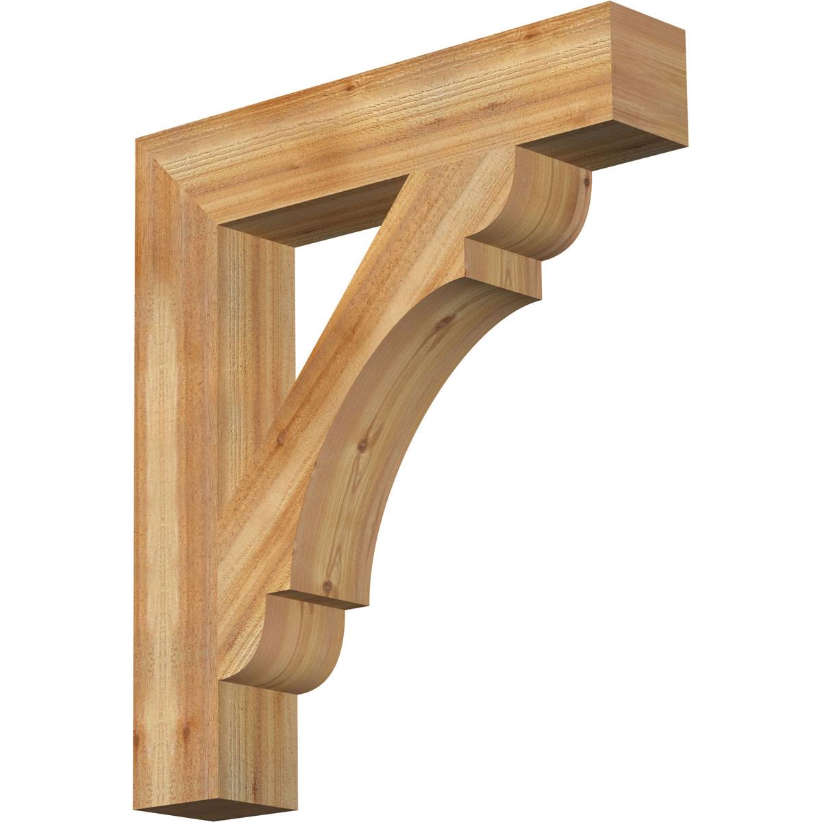 6x22W x 32x22D x 36x22H Rough Sawn Western Red Cedar Bracket C76208