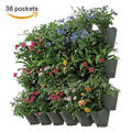 12 Pack 36 Pockets Self Watering Vertical Wall Hangers with Pots S94156