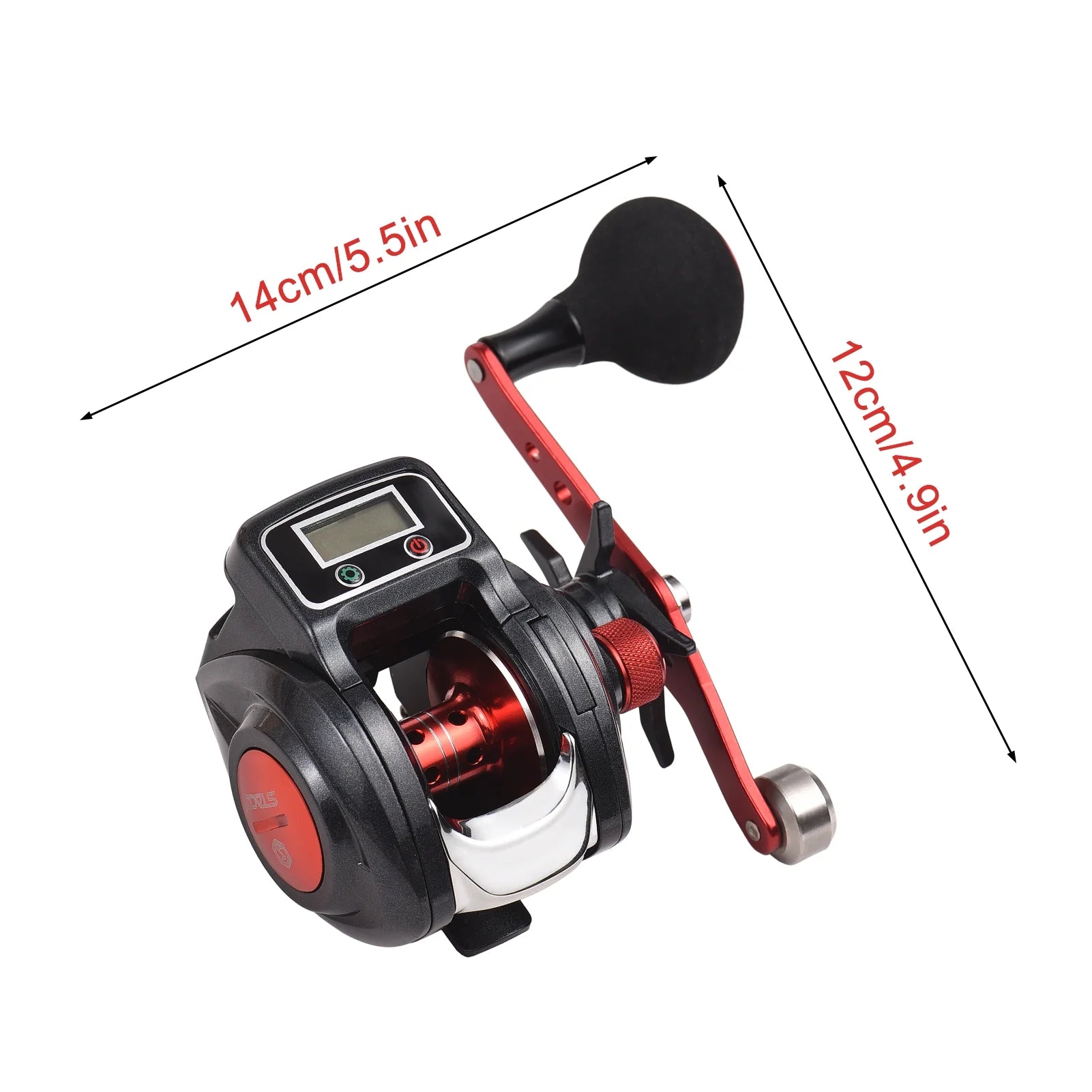 Fishing Reel Line Counter Reel 16+1 Ball Bearings Ice Fishing Reel 6.3:1 Gear Ratio V41726