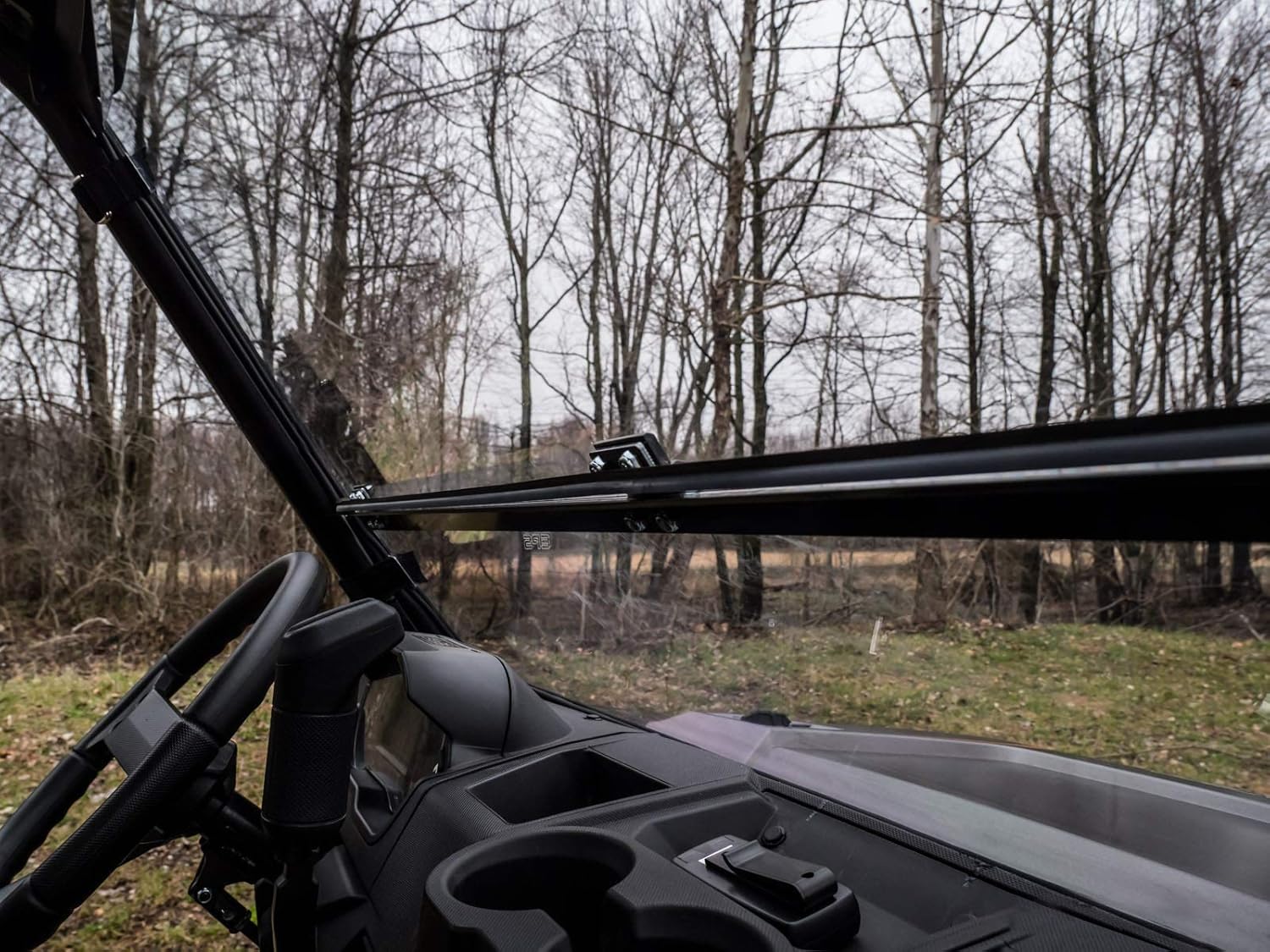 Flip Down Windshield for Polaris Ranger XP 570, Clear Standard Polycarbonate C9862