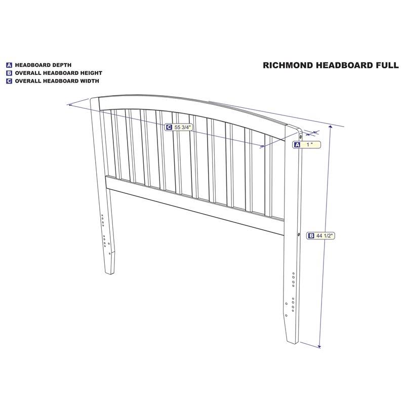 Grey Full Headboard E54252