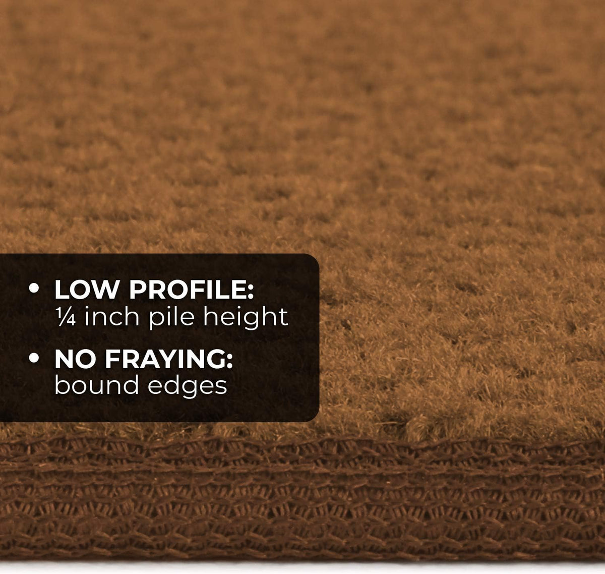 Toffee Brown Skid-Resistant Carpet Runner 8 Feet X 36 Inches P860723