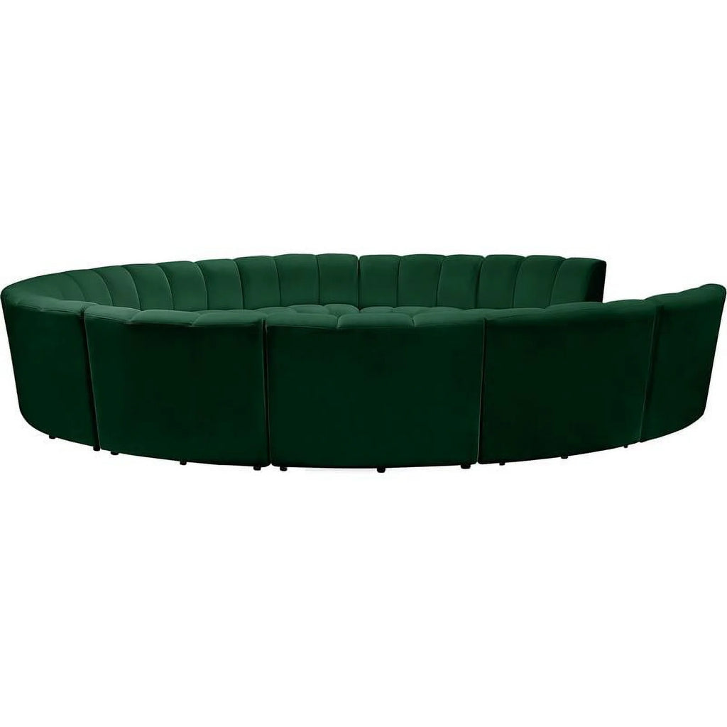 11-Piece Velvet Modular Sectional O296642