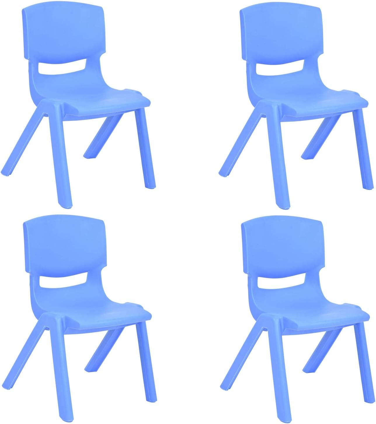 10 Pack Yellow Stackable Plastic Kids Learning Chairs H77502