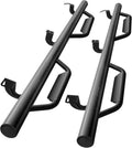 Dual-Stage Textured Black Powder 3 Inch Nerf Bars Side Step F216