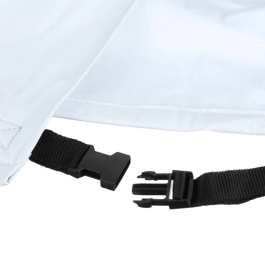 Vinyl Arctic White 29" Single Axle Tire Covers I589