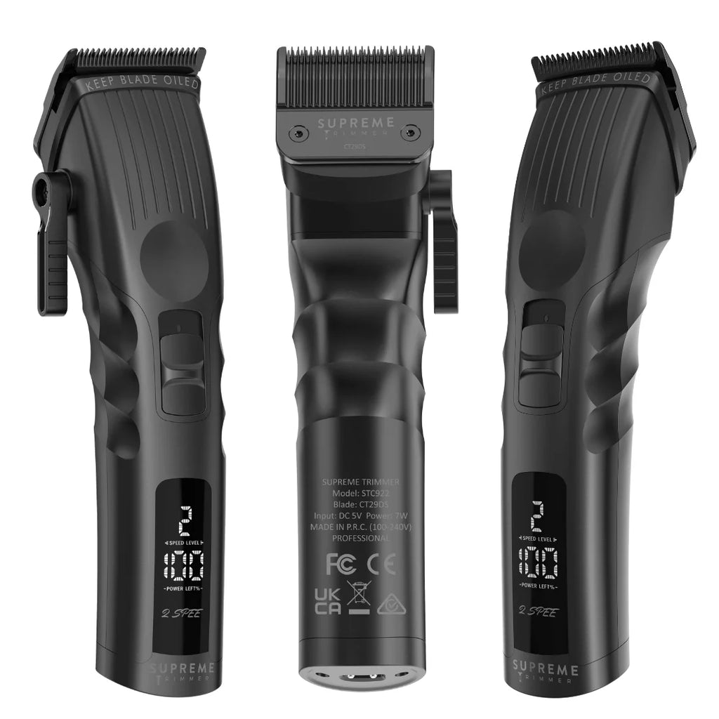 Black Cordless Hair Clipper with Removable Blades L170363