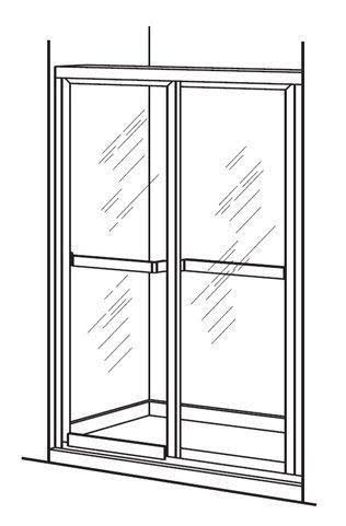 Brushed Nickel Shower Door X63489