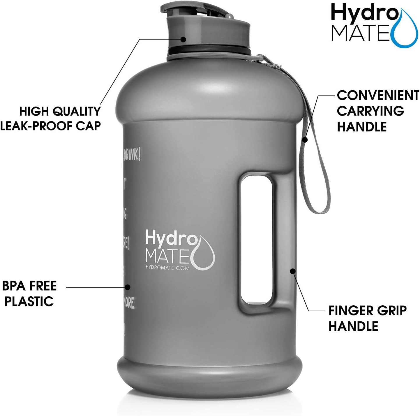 64 oz Half Gallon Water Bottle with Handle H44976