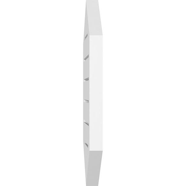 14x22W x 30x22H Vertical Peaked Surface Mount PVC Gable Vent A38824