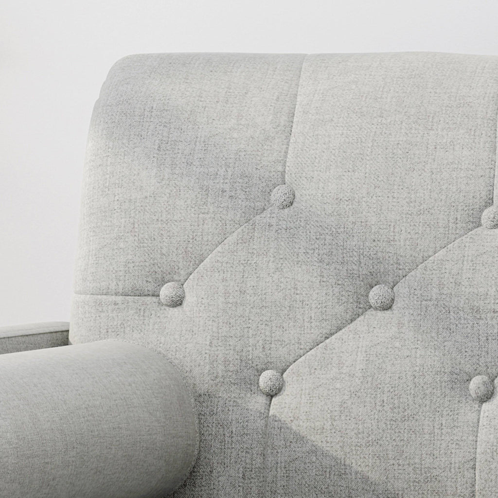 Light Gray Fabric Club Chair Q954