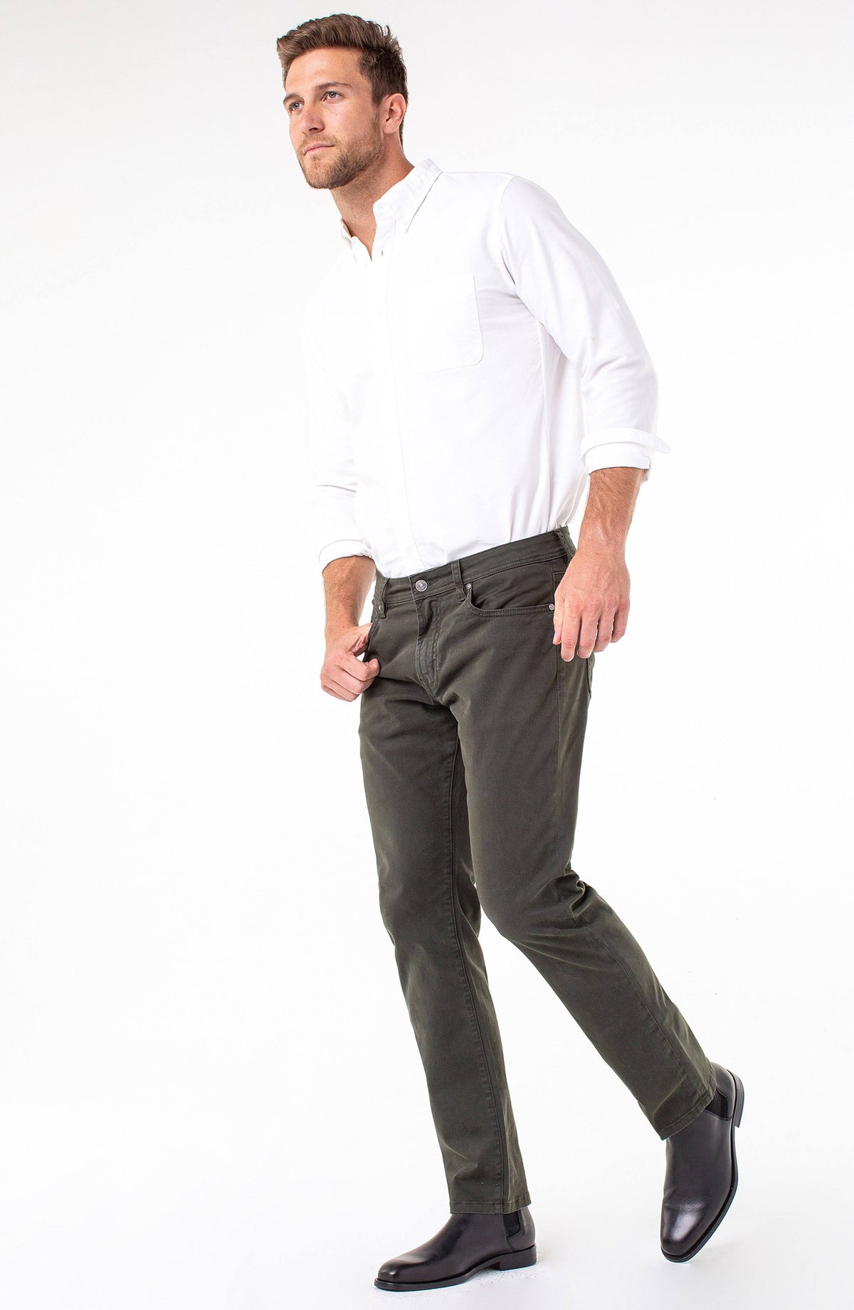 Sand Relaxed Straight Twill Pants K29095