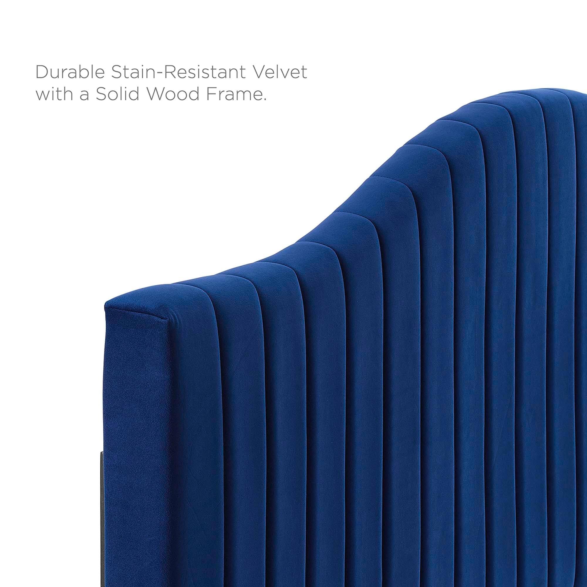 Charcoal Performance Velvet King/California King Headboard M129121