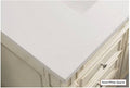Quartz Solid Top with No Cut Outs W379716