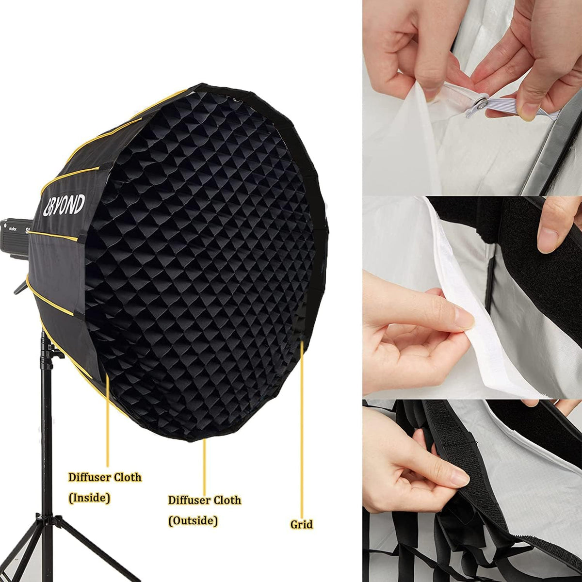 35inch/90cm Parabolic Softbox with Bowens Mount W9950