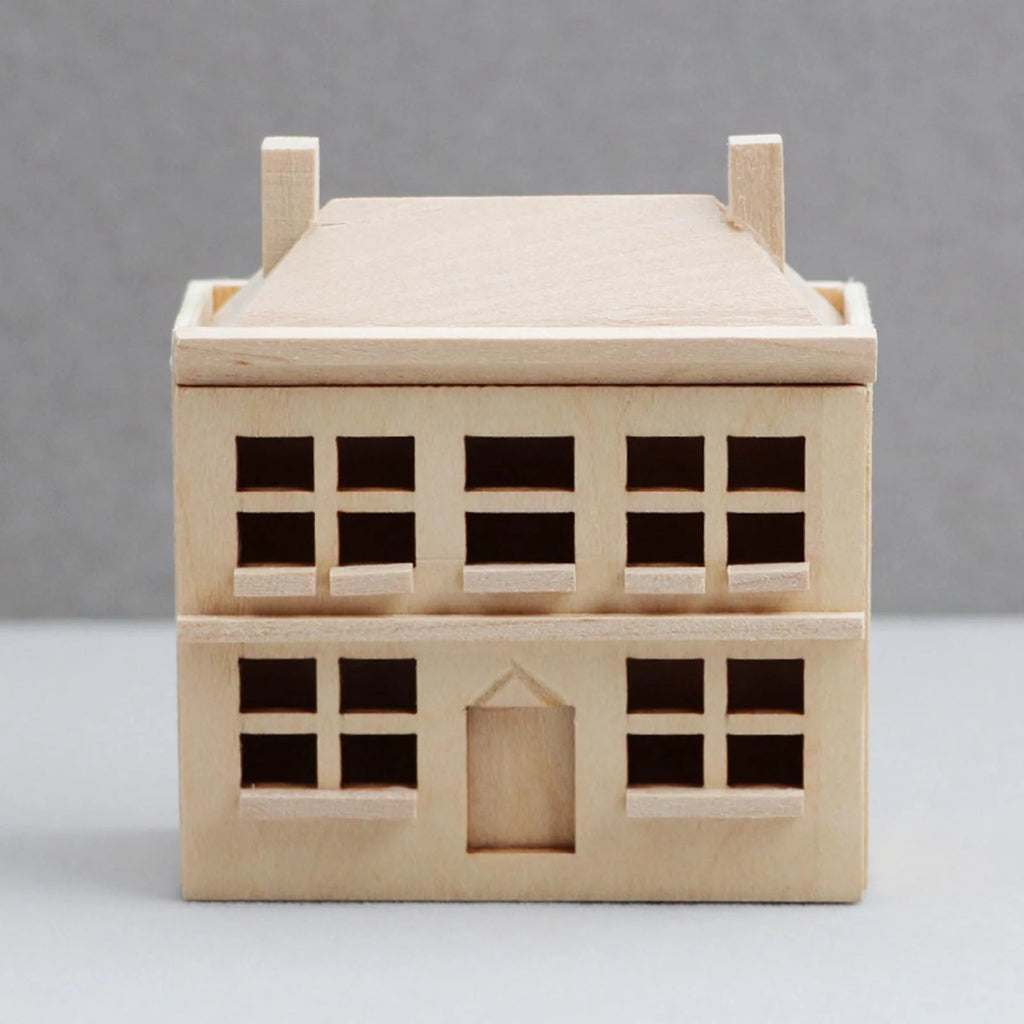 1/12 Dollhouse Villa House Handcraft Unpainted Miniature T318280