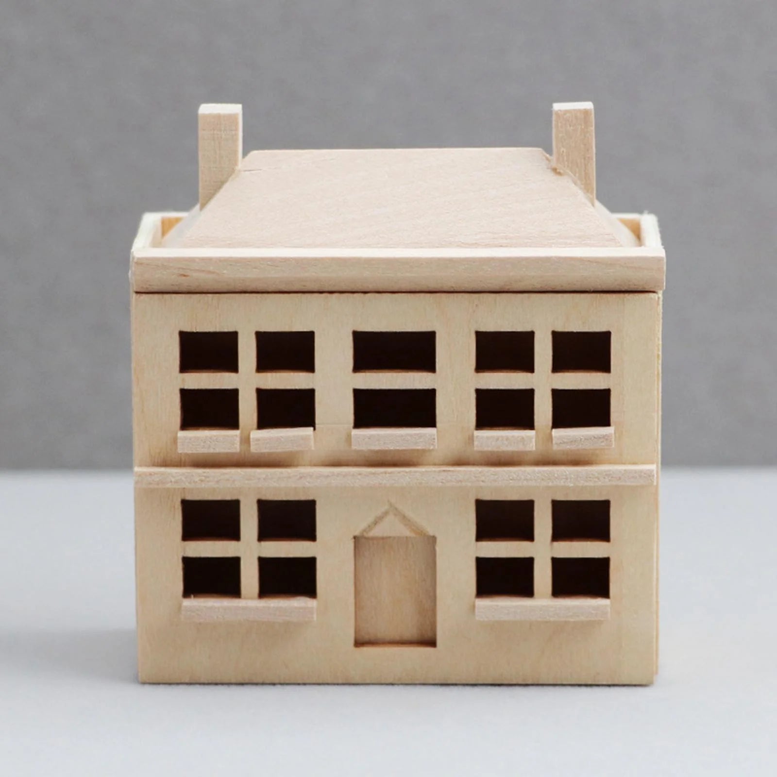 1/12 Dollhouse Villa House Handcraft Unpainted Miniature T318280