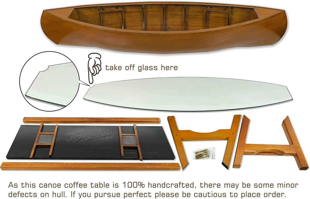 Walnut Antique Finish Oval Glass Coffee Table T821