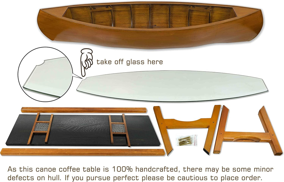 Walnut Antique Finish Oval Glass Coffee Table T821