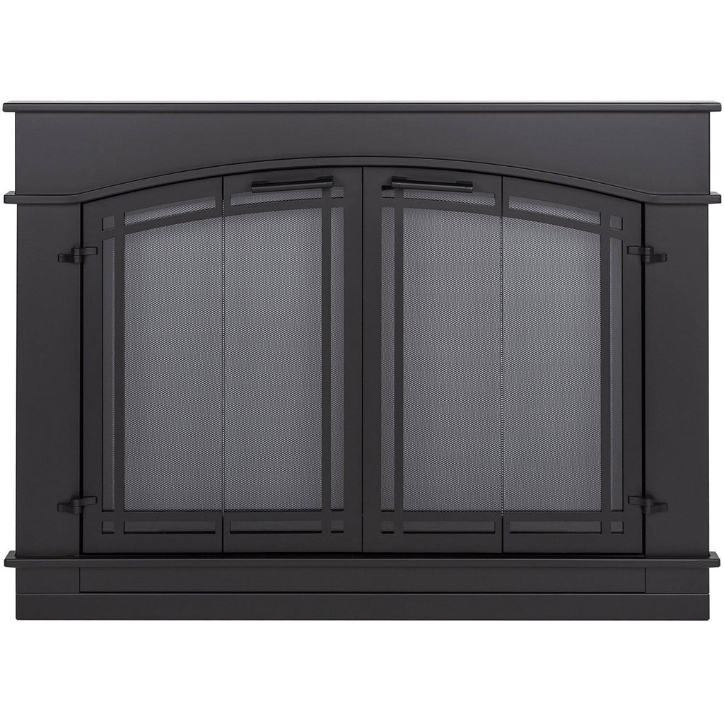 Black Fireplace Glass Door Y161