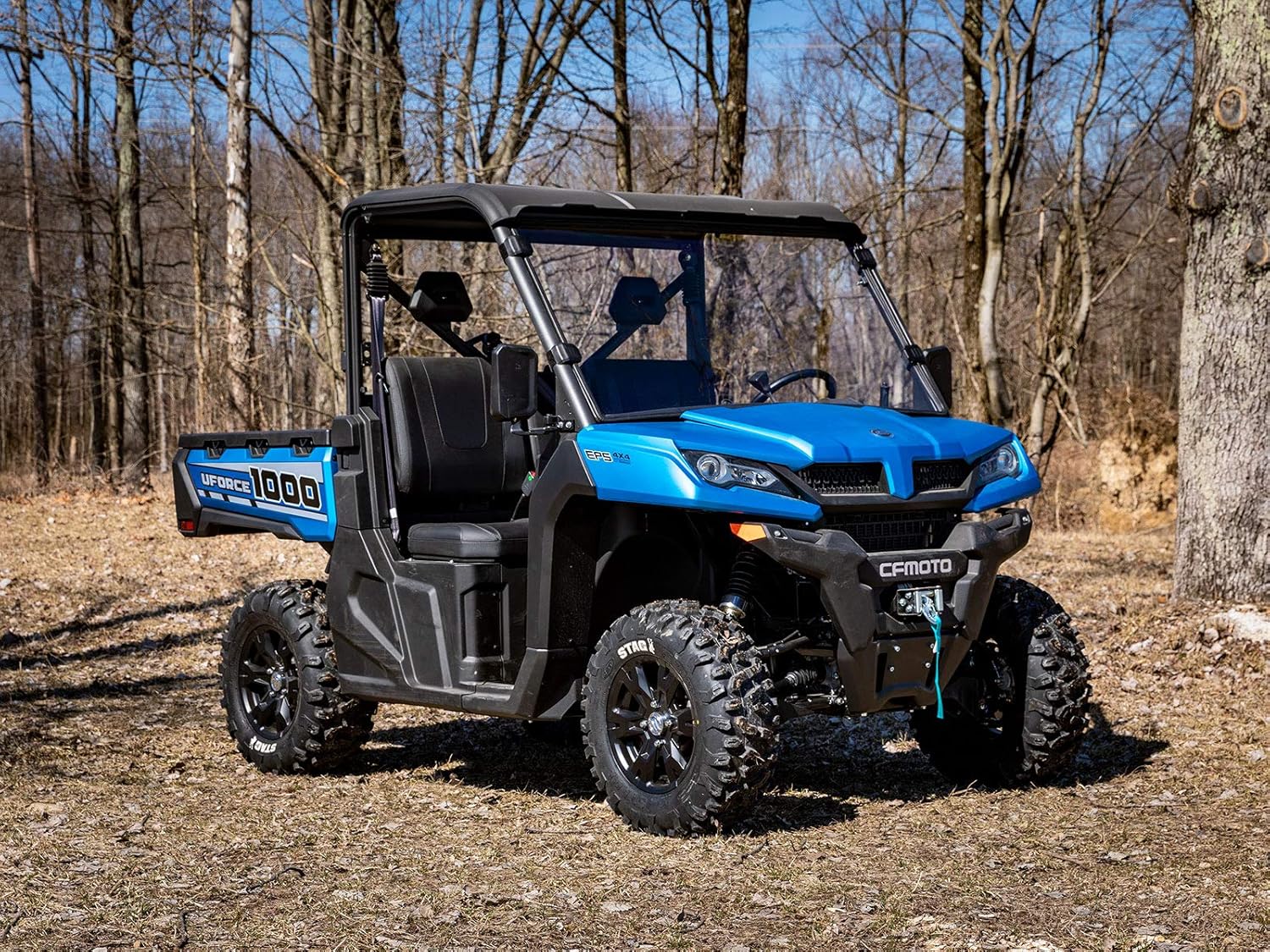 Heavy Duty Full Windshield, 1/4 Thick Scratch Resistant Polycarbonate I67688
