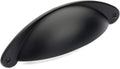 Black Flat Shaker Style Cabinet Hardware Pull, 25-Pack B768719