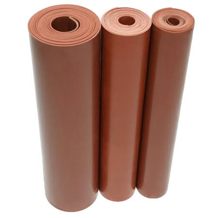 Red SBR Sheet 1/16 x 22 x 3 ft W x 8 ft L Y2465