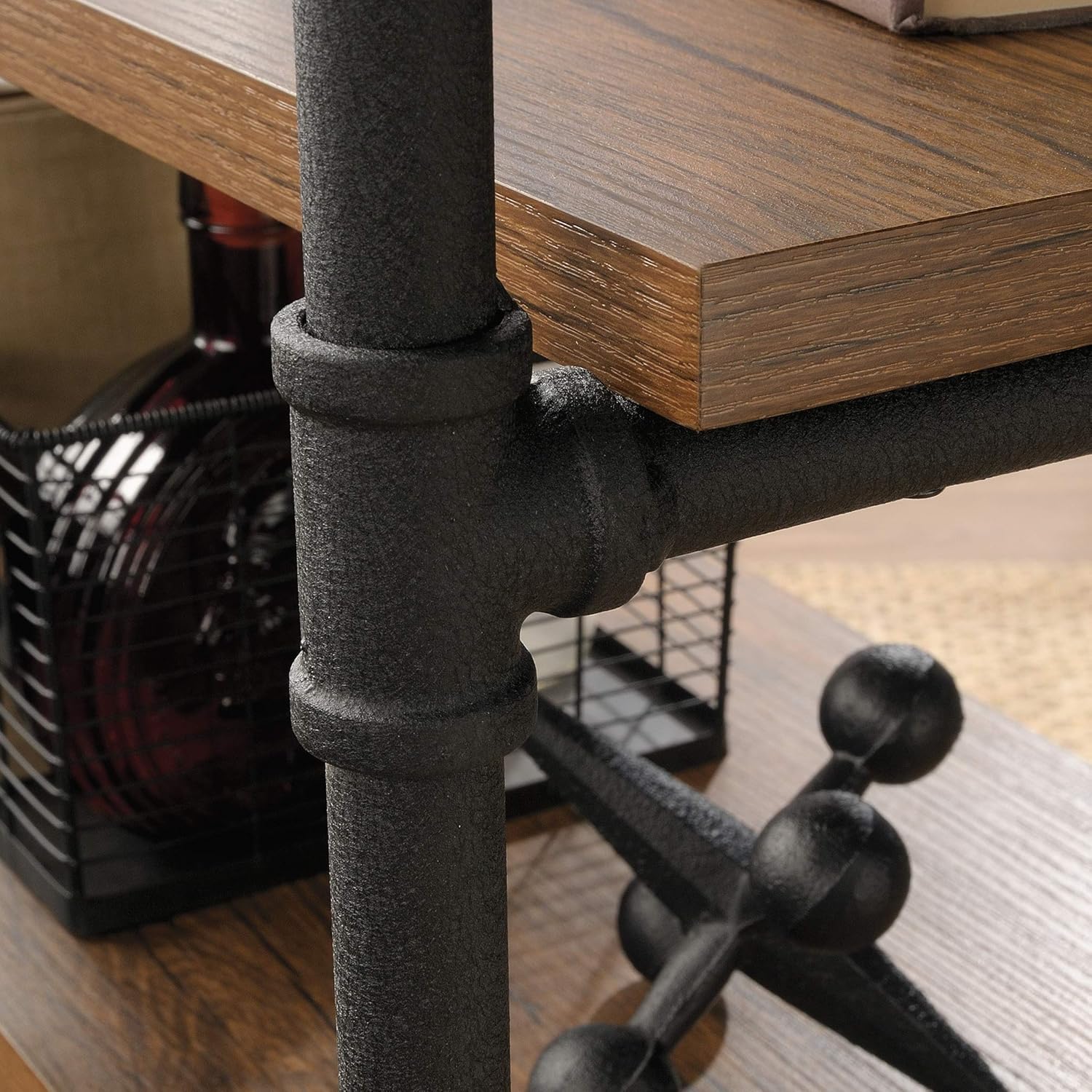 Multi-Purpose Cart, Checked Oak Finish L2639