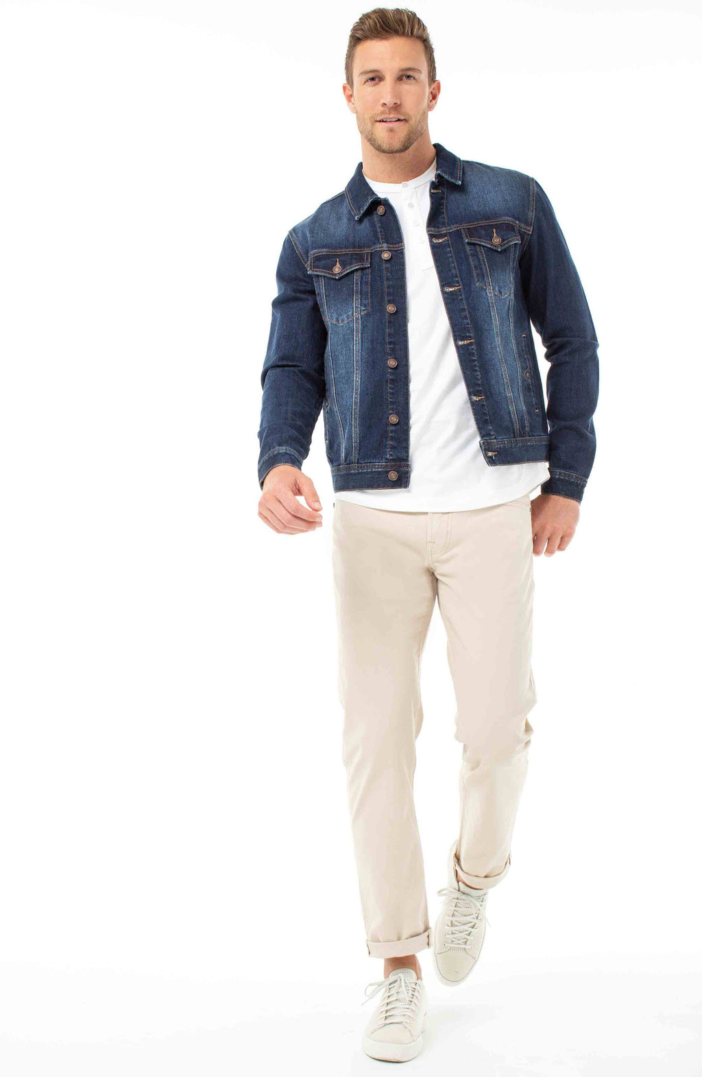 Sand Relaxed Straight Twill Pants K29095