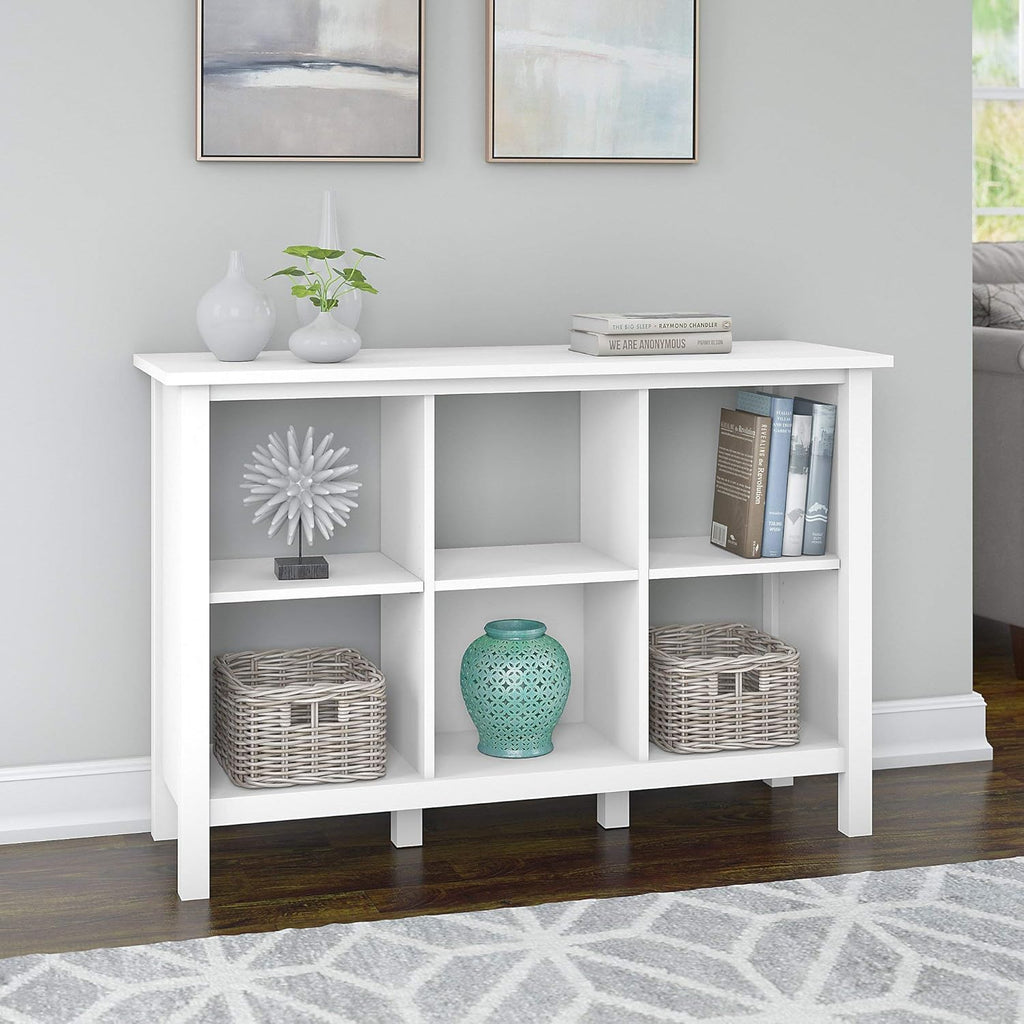 6 Cube Storage Bookcase in Pure White Z6985