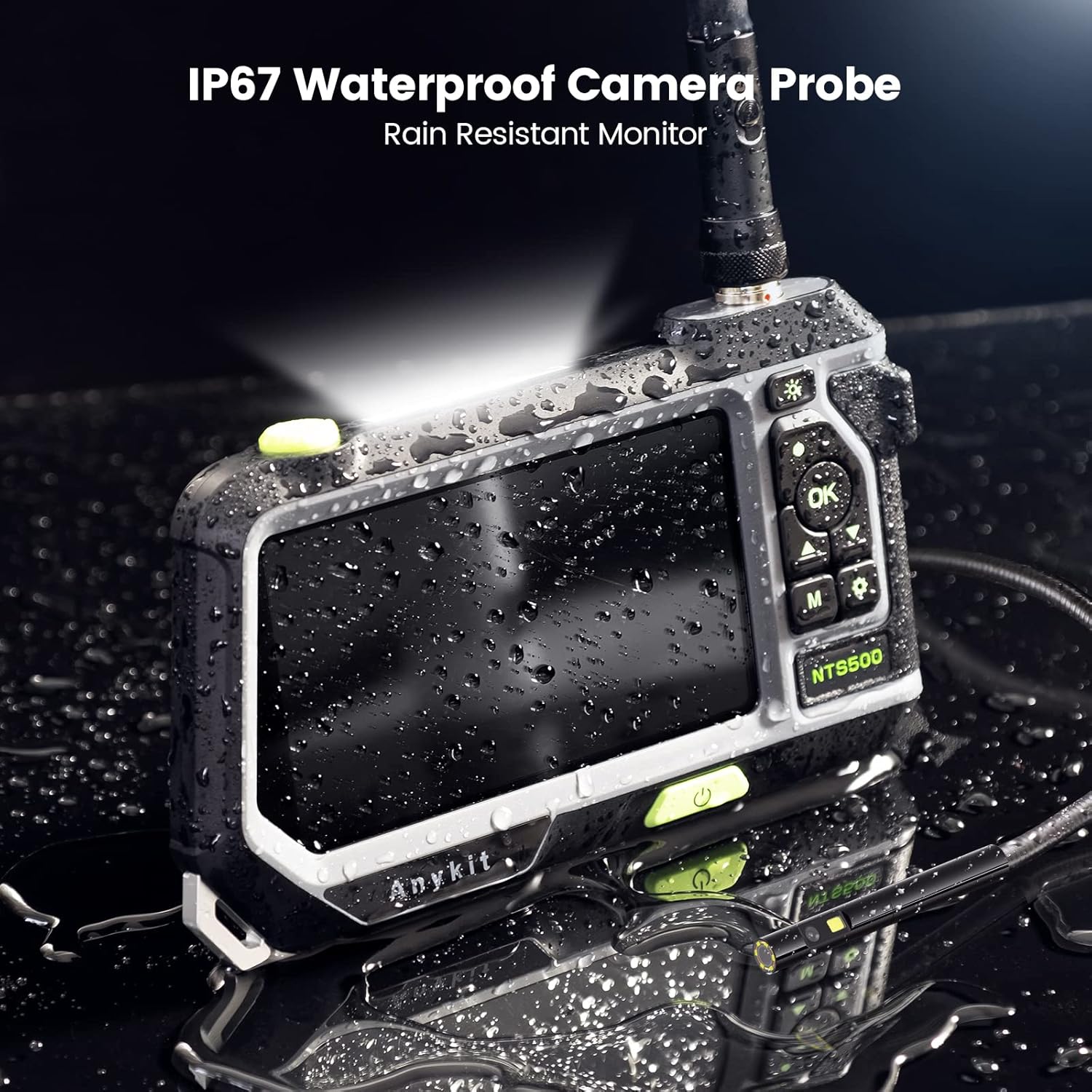 5.5mm 1080P HD Dual Lens Borescope Inspection Camera with Lights P52968