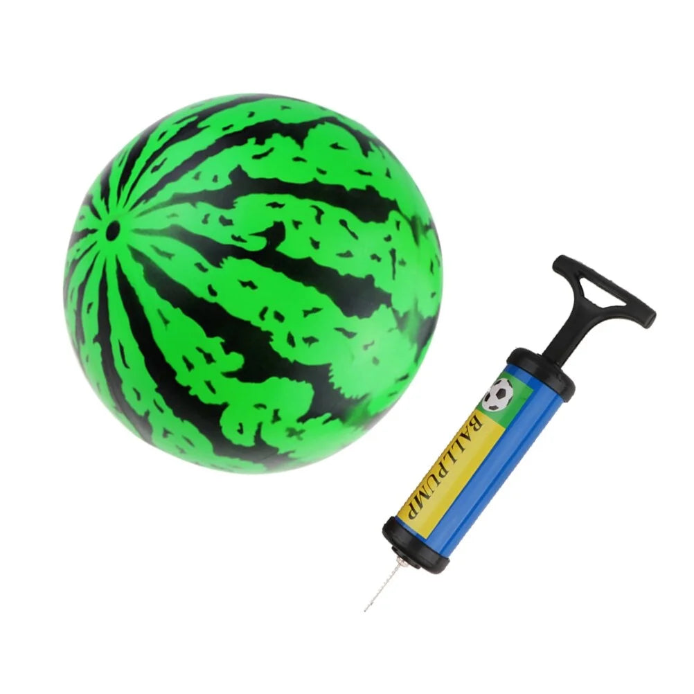 2Pcs 9 Inch Inflatable Bouncy Ball with Pump Kids Education Toys G817680