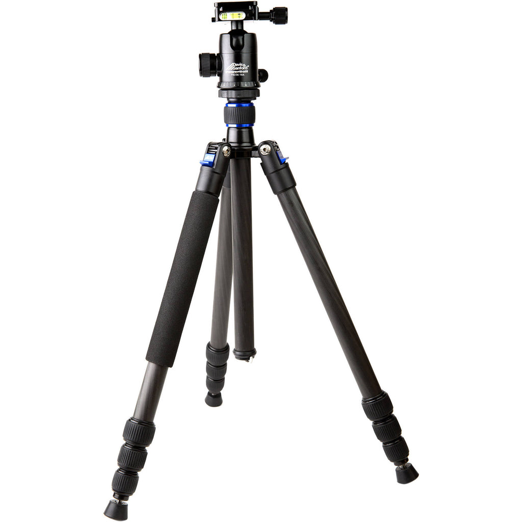 Black Carbon Fiber 4 Section Tripod with Head V716