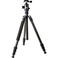Black Carbon Fiber 4 Section Tripod with Head V716