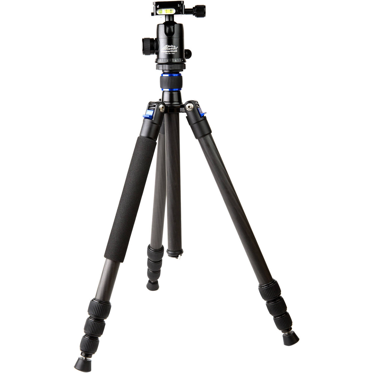 Black Carbon Fiber 4 Section Tripod with Head V716