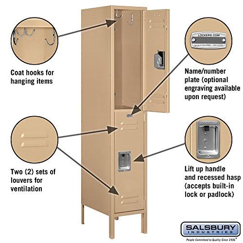 Double Tier Standard Metal Locker V9745